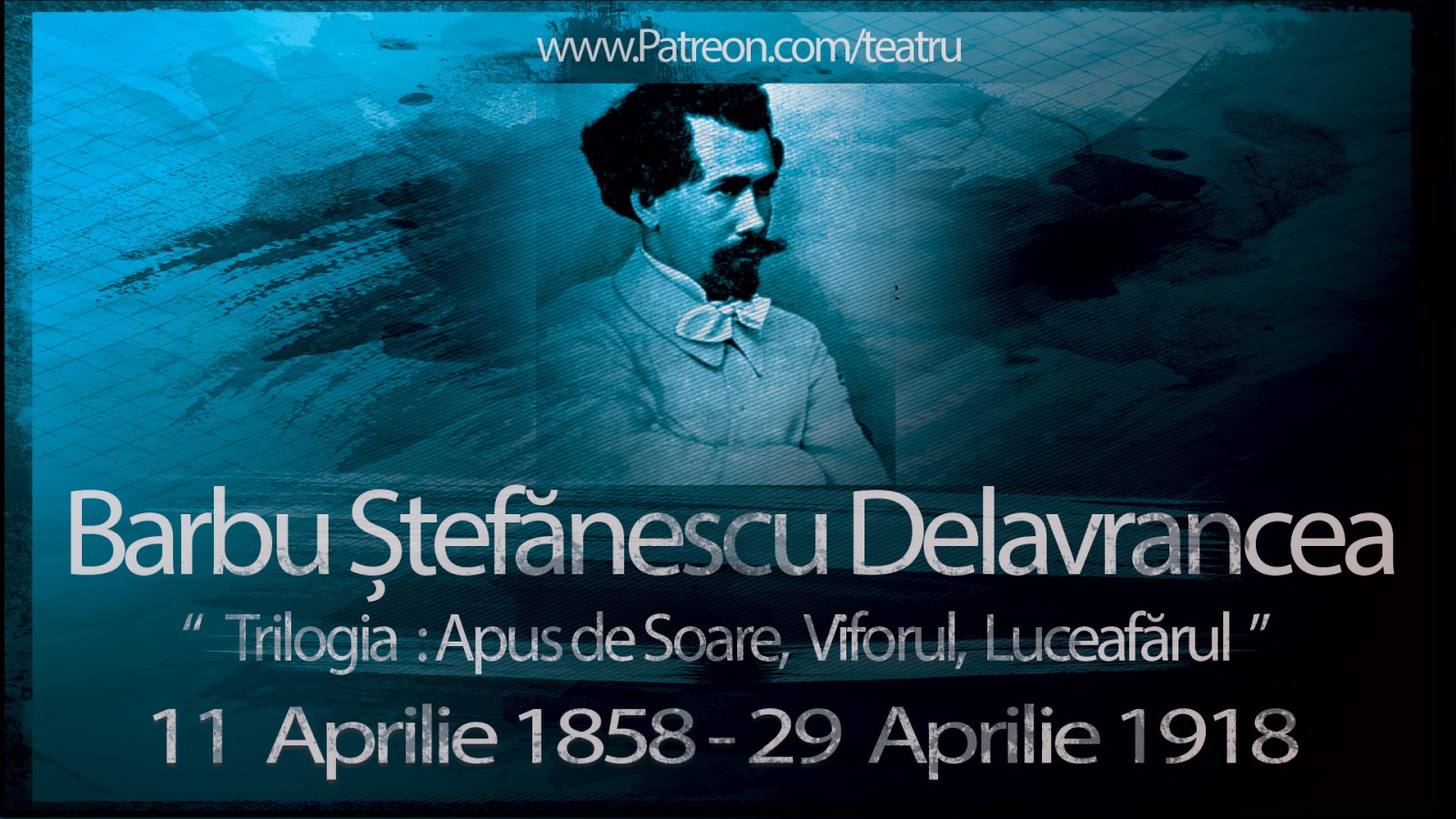 Afișul pentru "Apus de soare", "Viforul" si "Luceafărul"