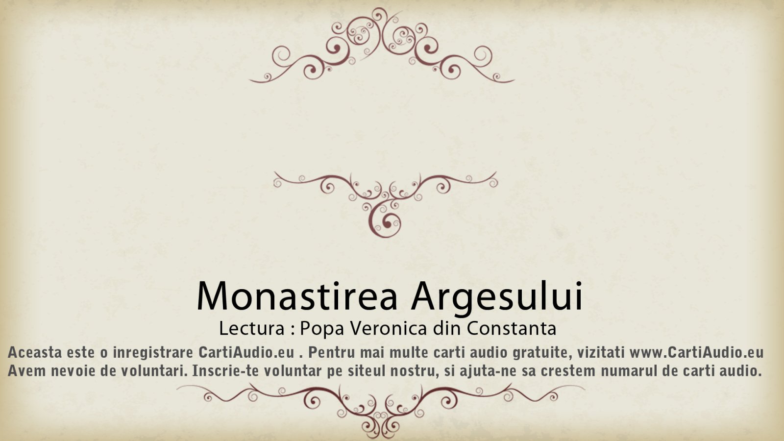 Afișul pentru Monastirea Argesului