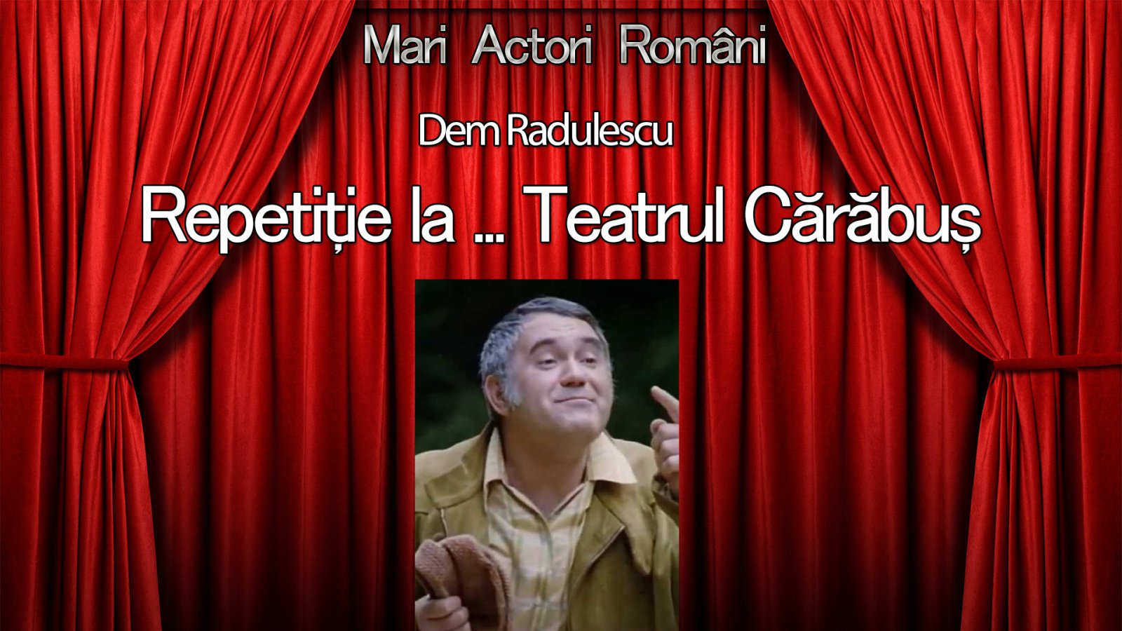 Afișul pentru Repetitie la .. Teatrul Carabus